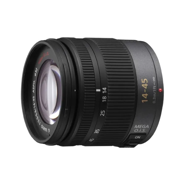 Panasonic H-FS014045E Zoom Lens 14-45mm F3.5 Aperture MEGA O.I.S.