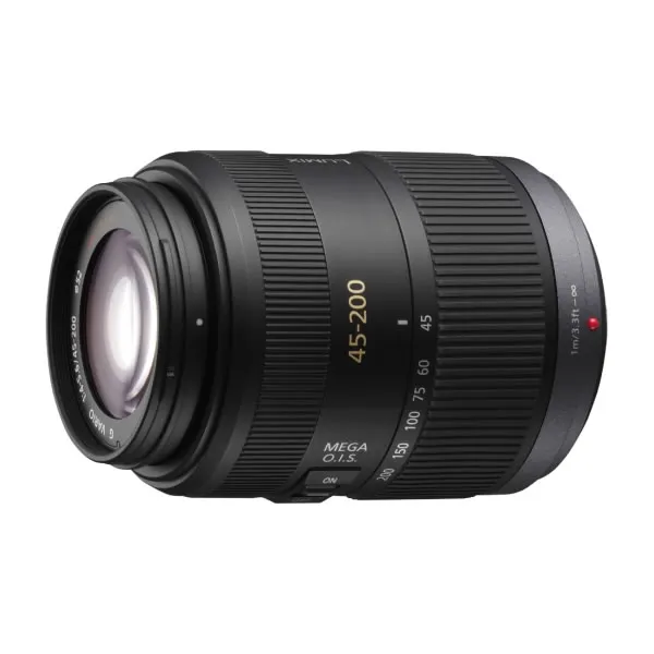 Panasonic H-FS045200E Telephoto Zoom Lens 45-200mm F4.0 Aperture MEGA O.I.S.