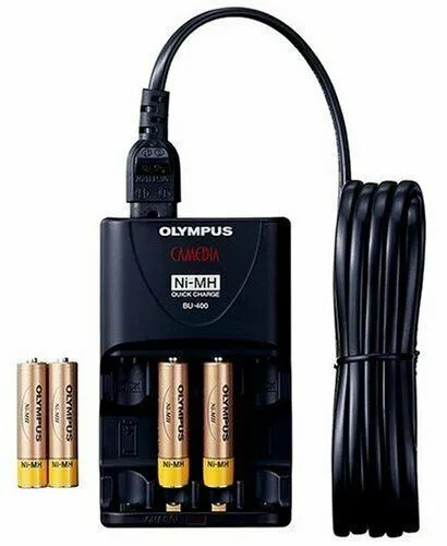 Olympus BC400 - Battery charger 4xAAA - included batteries: 4 x AAA NiMH